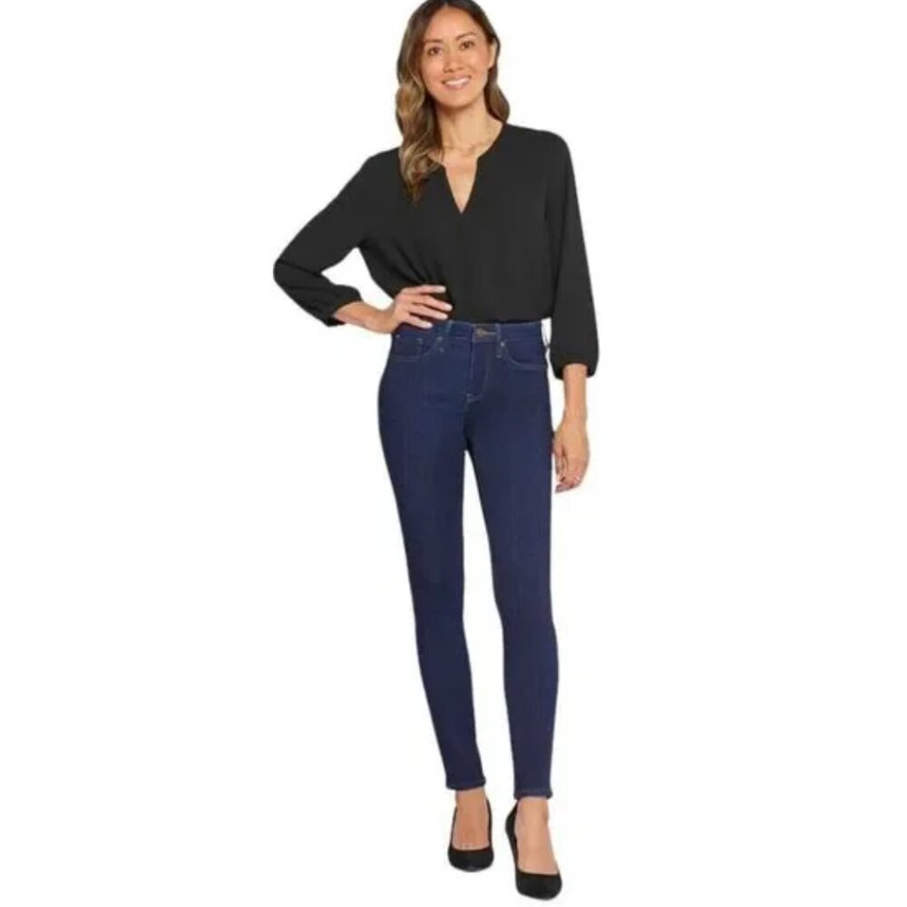 NWT NYDJ Skinny Jeans Dark Wash Style MSSD8706 Lift Tuck Technology